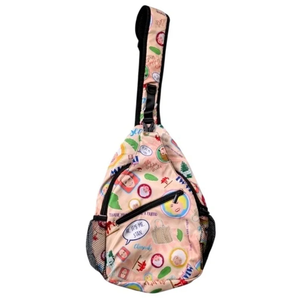 The Golden Girls Character Print Crossbody Sling Bag Backpack ~ Adjustable